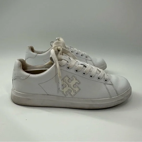 Tory Burch Howell White Court Sneakers - Picture 3 of 9